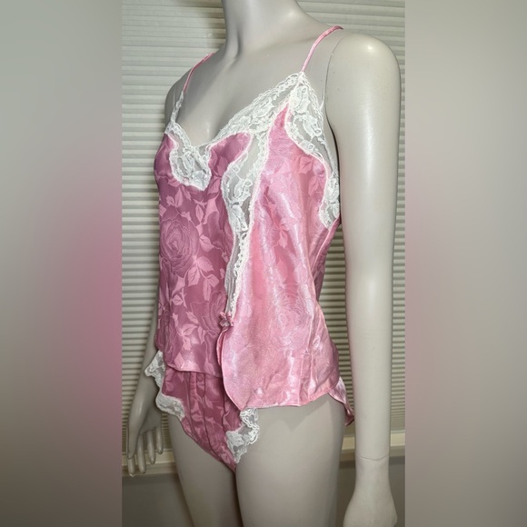 Vtg 90s Amelia's Satin Two Piece Set Tank Top/ Panties Sz Large NEW w Orig Tag - Picture 2 of 8